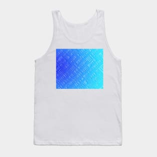 abstract blue pattern in the style of Egyptian characters Tank Top